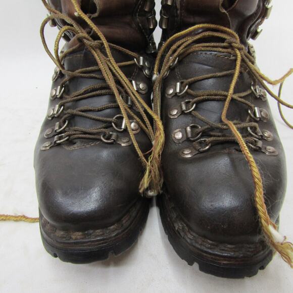 Mens Size 7.5 D Brown Leather Lace Up Outdoor Work Boots main image 10
